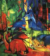 Franz Marc Deer in the Forest II oil on canvas